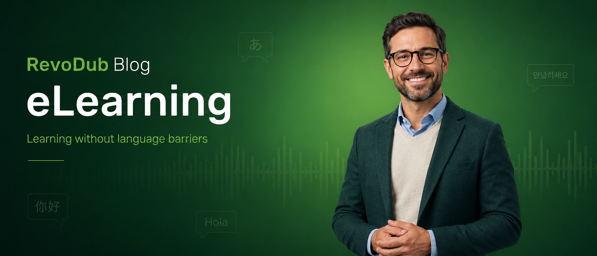 RevoDub eLearning localization cover image for multilingual course dubbing